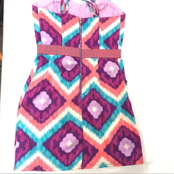 👙AE American Eagle Printed Corset Dress Ikat NWT - Picture 6 of 8